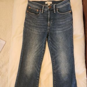 Madewell cropped bootcut jeans